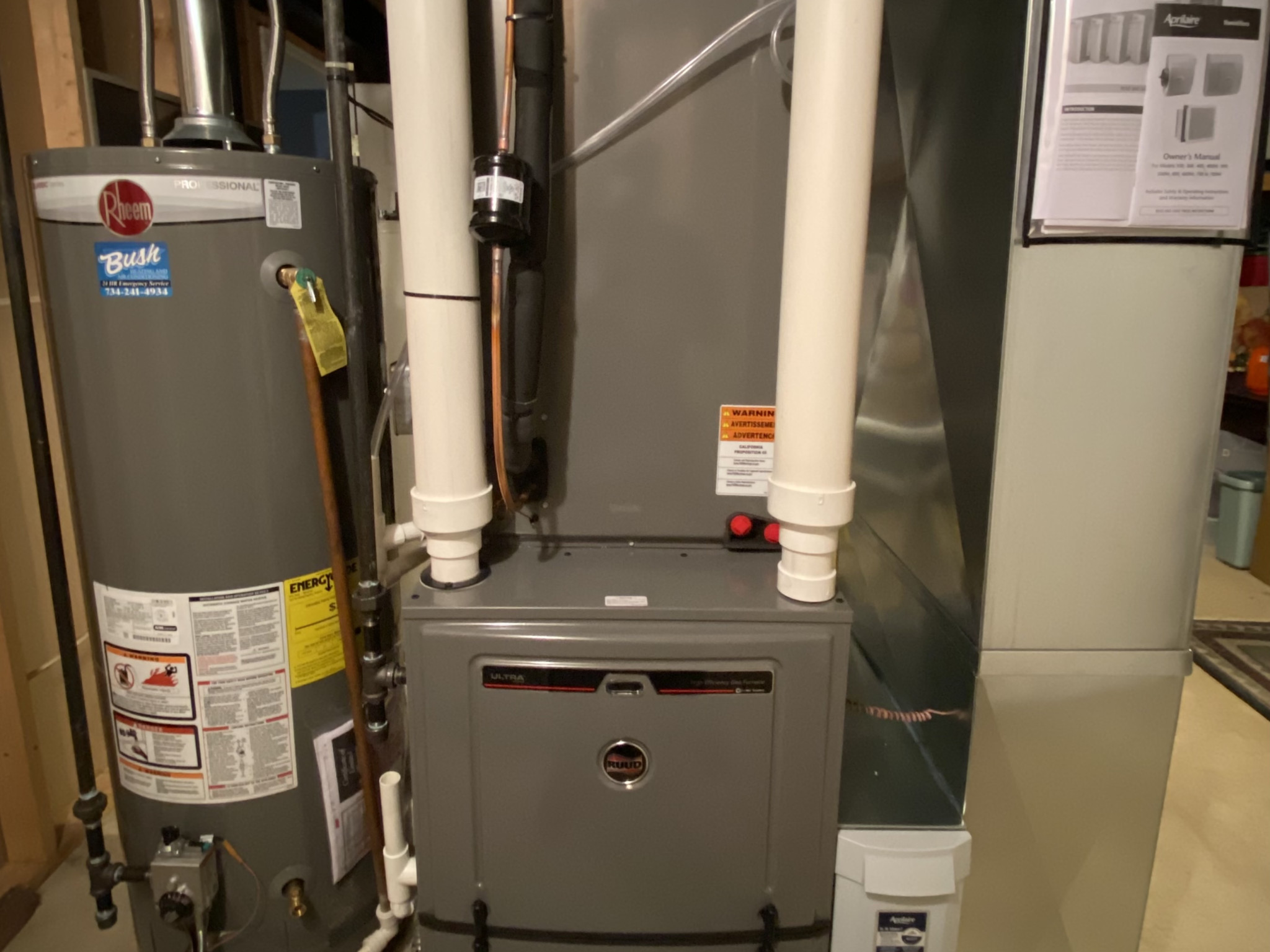 Bush Heating and Cooling Near You Gas Furnace Repair and Installation Project