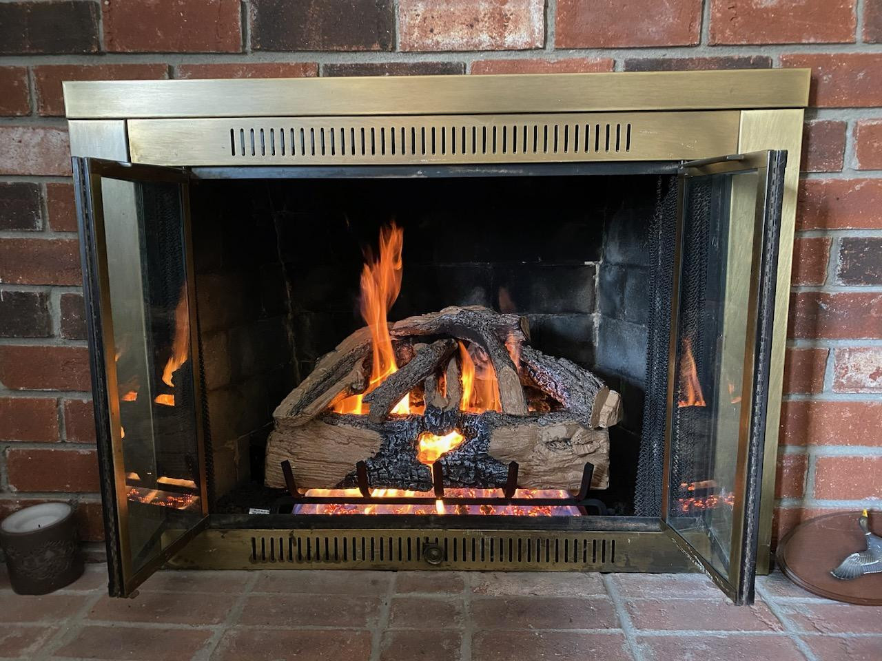 Bush Heating and Cooling Near You Gas Log Repair & Installation Project