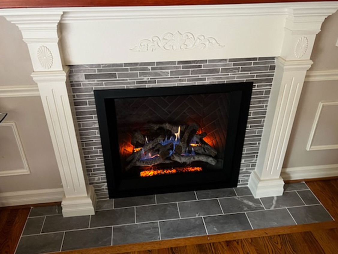 Bush Heating and Cooling Near You Gas Fireplace Installation Project