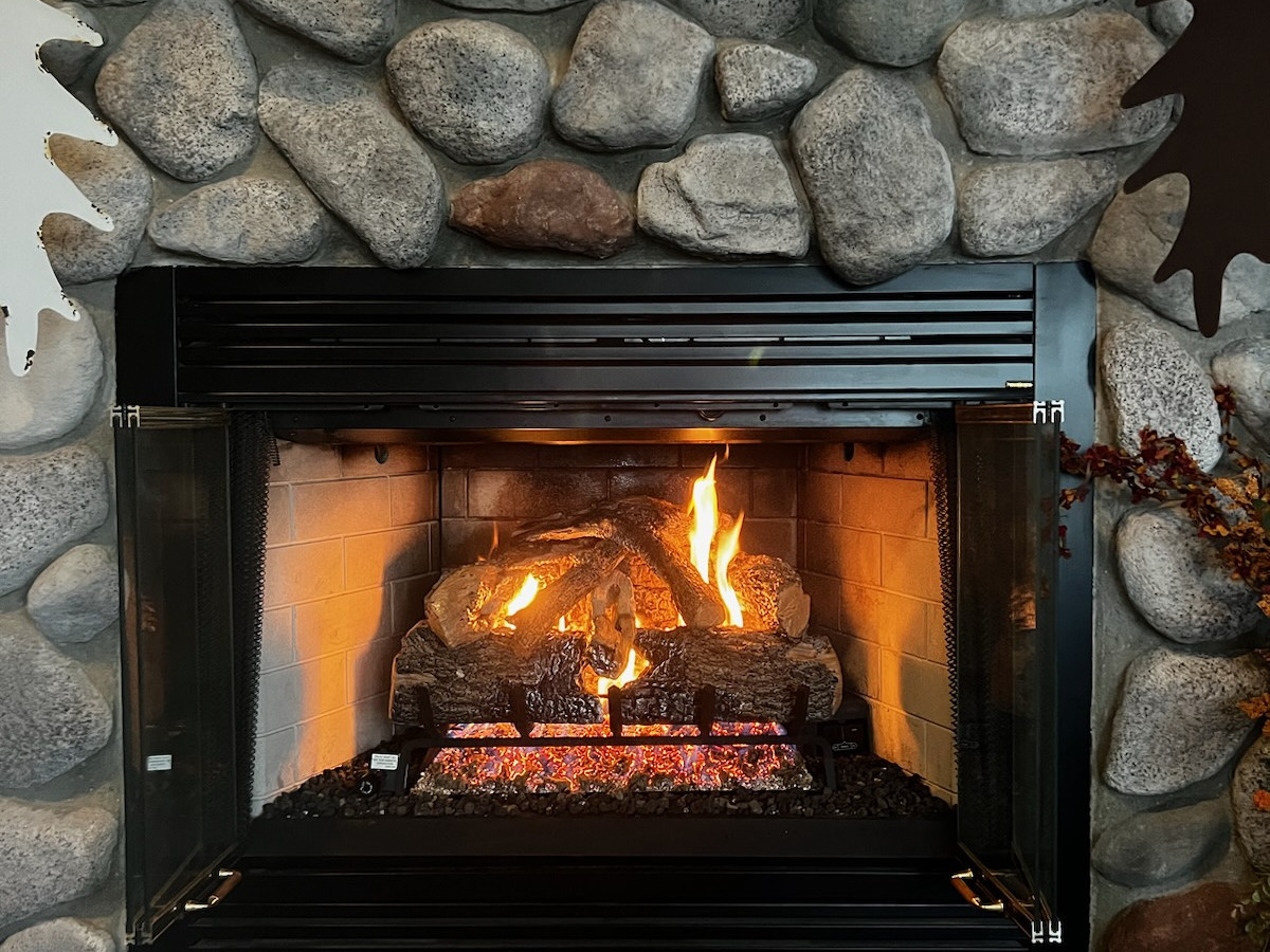 Bush Heating and Fireplace Near You Gas Log Installation Project
